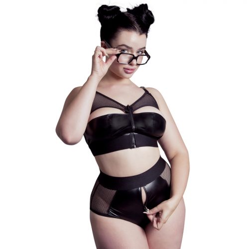 Brand X A Rider Plus Size Zip-Up Bra Set - Brand X