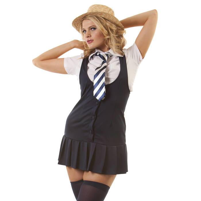 Classified Sexy School Uniform with Boater - Classified