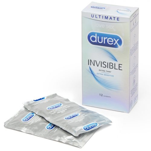 Durex Invisible Extra Sensitive Condoms (12 Pack) - Durex