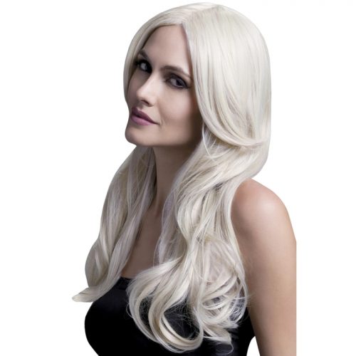 Fever Long Blonde Wavy Wig with Centre Parting - Fever Costumes