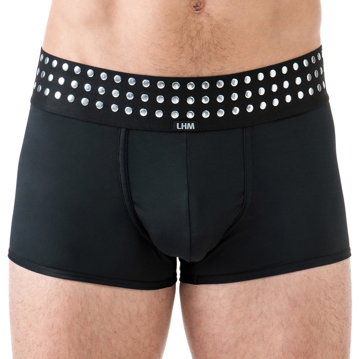 LHM Black Studded Boxer Shorts - LHM