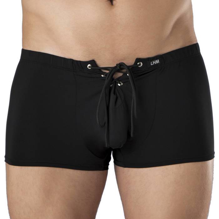 LHM Microfibre Lace Up Boxer Shorts - LHM