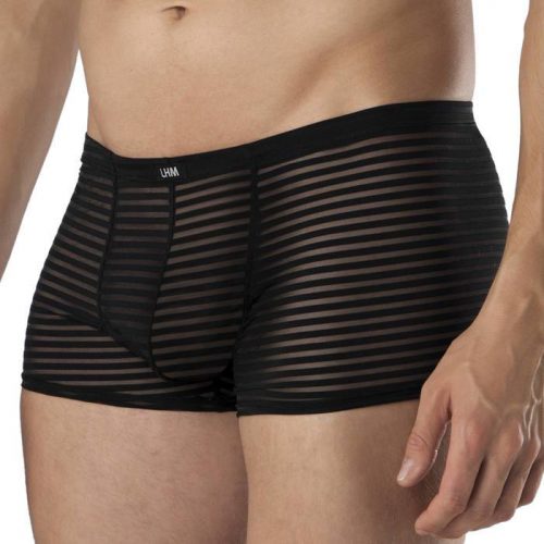 LHM Stripe Mesh Boxer Shorts Black - LHM