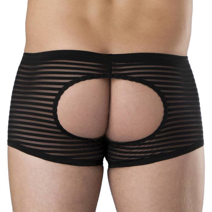 LHM Stripe Mesh Open Back Boxer Shorts - LHM