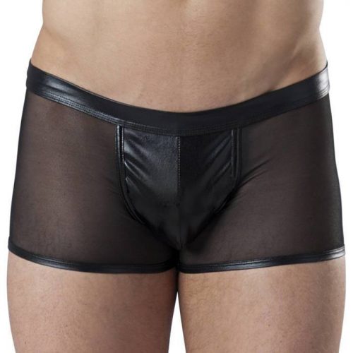 LHM Wet Look and Sheer Mesh Boxer Shorts - LHM