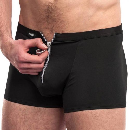 LHM Zip Front Microfibre Boxer Shorts - LHM