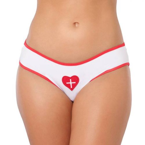 Lovehoney Fantasy Nurse Crotchless Cage-Back Knickers - Lovehoney Fantasy