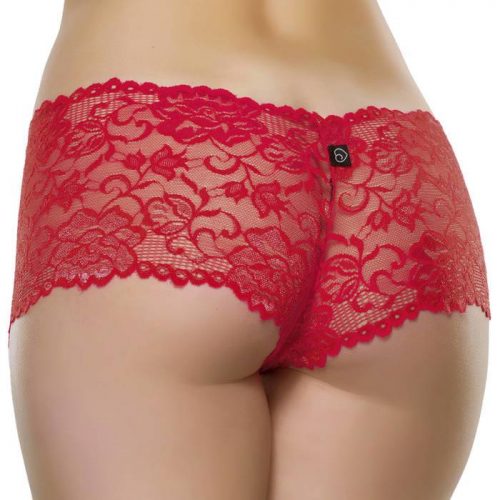 Lovehoney Flirty Red Lace Shorts - Lovehoney Lingerie