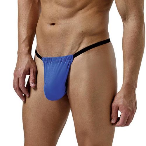 Male Power Blue Smooth Silk Posing Pouch - Male Power