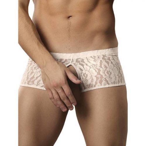 Male Power Stretch Lace Cut-Out Boxer Shorts - Male Power