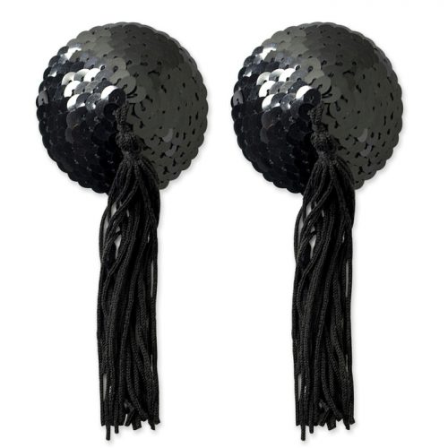 Peekaboos Premium Sequin Nipple Pasties with Tassels - Nippies