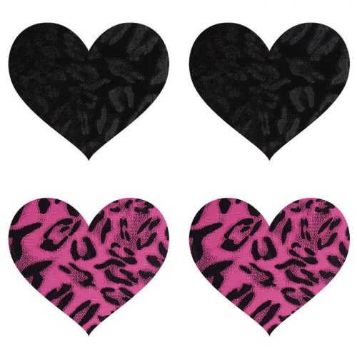 Peekaboos Wildcat Hearts Nipple Pasties (2 Pairs) - Nippies