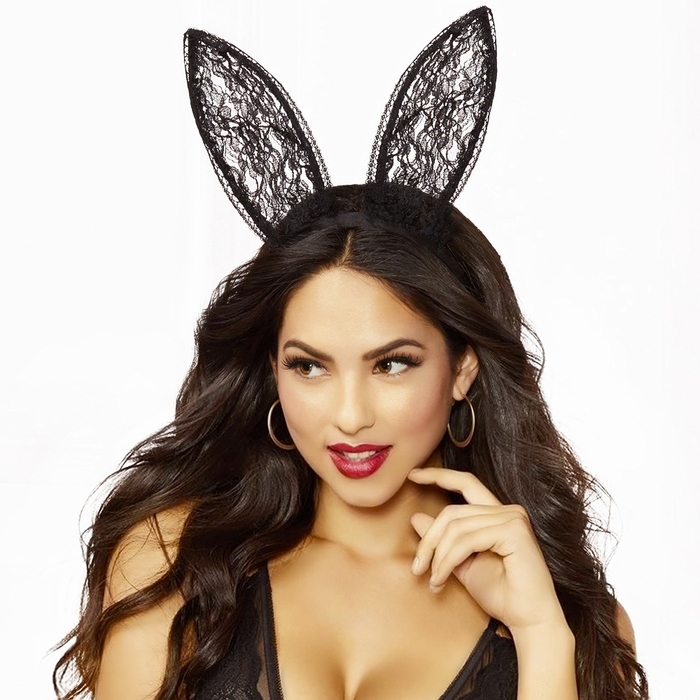 Seven 'til Midnight Lace Bunny Ears Headband - Seven 'til Midnight