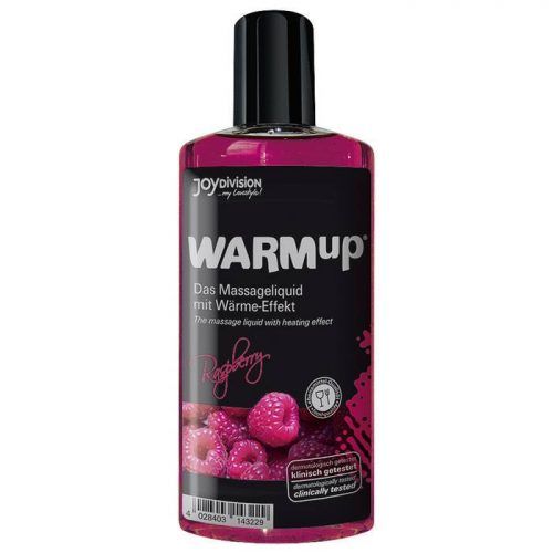 Warming Raspberry Flavoured Massage Lubricant 150ml - Unbranded