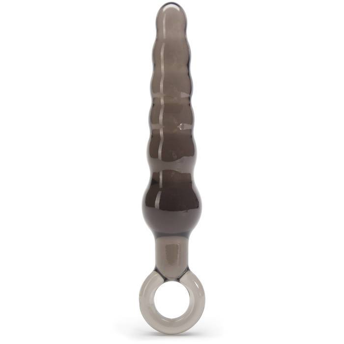 BASICS Beaded Anal Prober with Finger Loop 5.25 Inch - Lovehoney BASICS