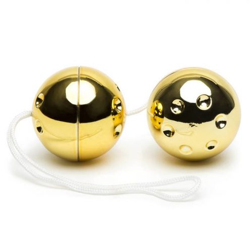 BASICS Gold Jiggle Balls 56g - Lovehoney BASICS