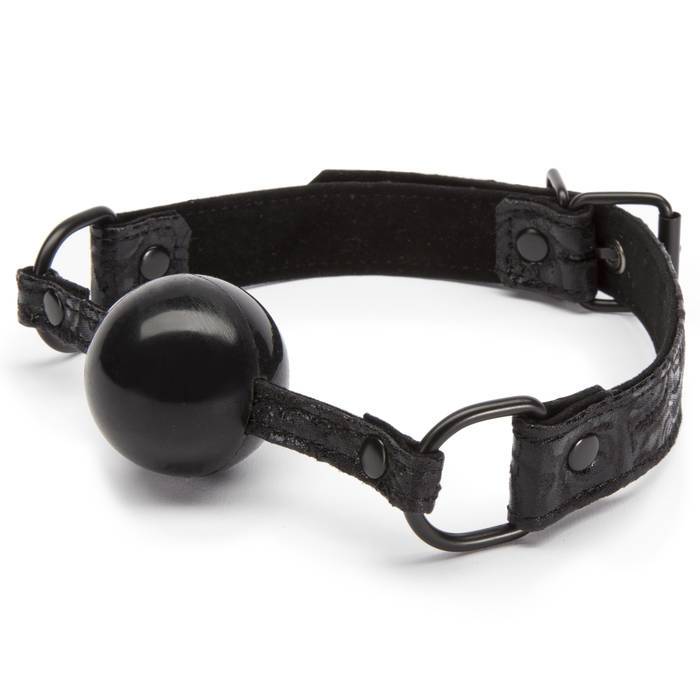 Bondage Boutique Black Rose Silicone Ball Gag - Bondage Boutique