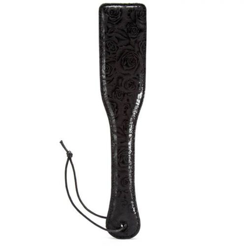 Bondage Boutique Black Rose Spanking Paddle - Bondage Boutique