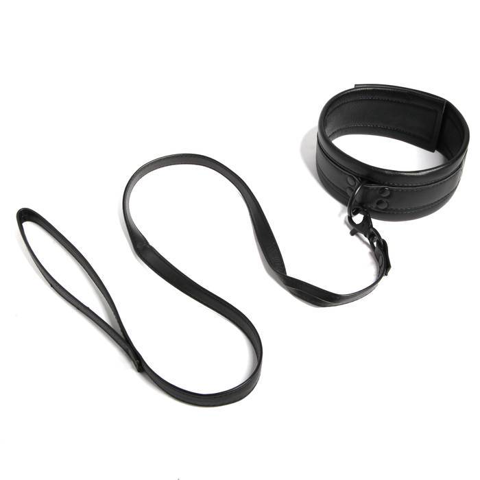 Bondage Boutique Faux Leather Collar and Lead - Bondage Boutique