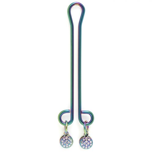 Bondage Boutique Jewelled Rainbow Clitoral Clamp - Bondage Boutique