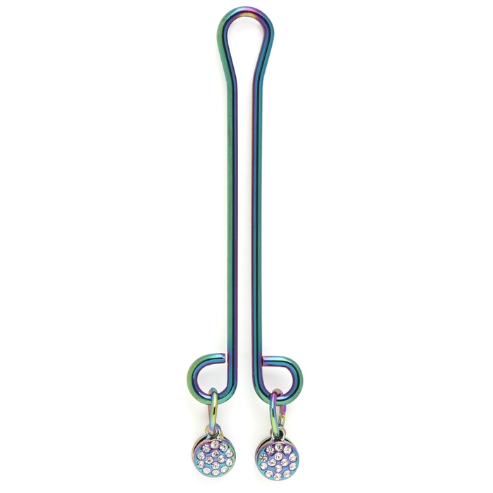 Bondage Boutique Jewelled Rainbow Clitoral Clamp - Bondage Boutique