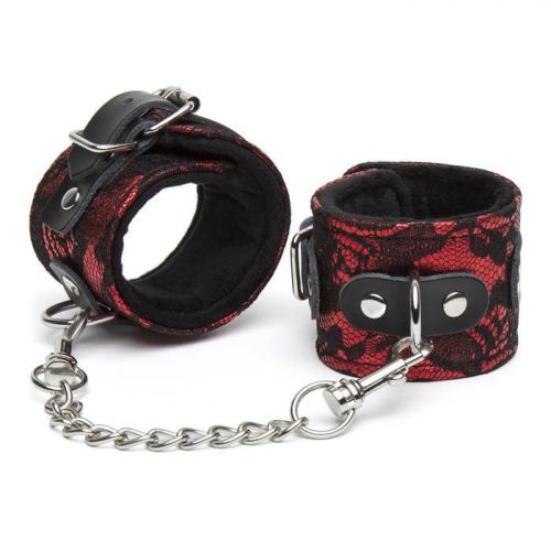 Bondage Boutique Lace and Faux Fur Wrist Cuffs - Bondage Boutique