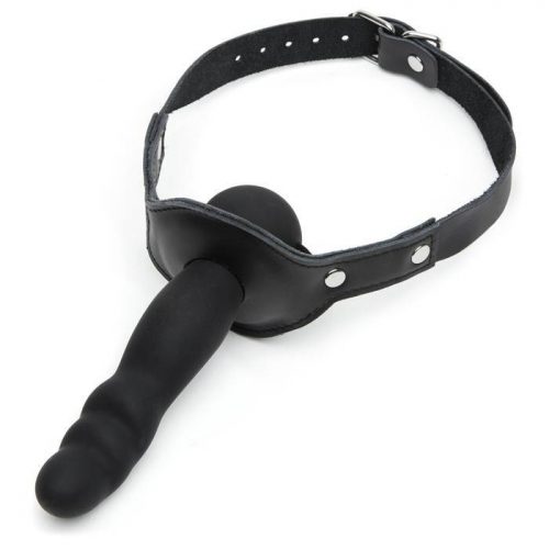 Bondage Boutique Large Silicone Ball Gag with Dildo - Bondage Boutique