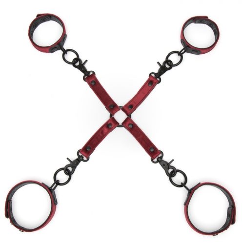 Bondage Boutique Ruby Velvet Hogtie Set (2 Piece) - Bondage Boutique