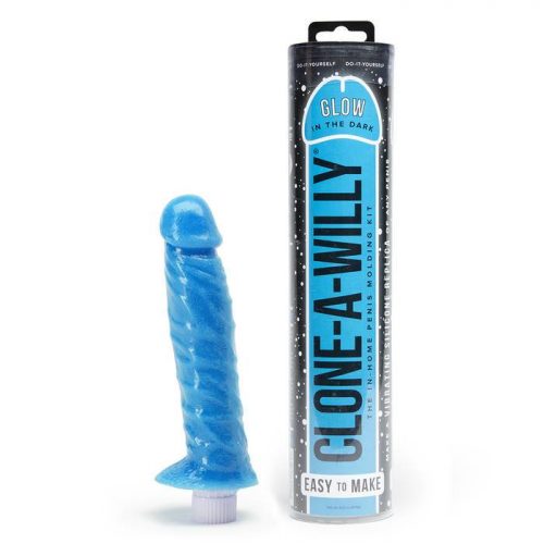 Clone-A-Willy Glow In The Dark Vibrator Moulding Kit Blue - Clone A Willy