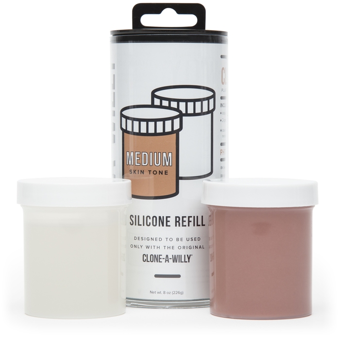 Clone-A-Willy Medium Skin Tone Silicone Refill - Clone A Willy