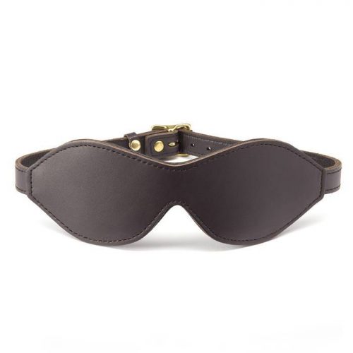 Coco de Mer Brown Leather Blindfold - Coco de Mer