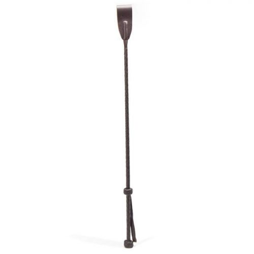 Coco de Mer Brown Leather Riding Crop - Coco de Mer