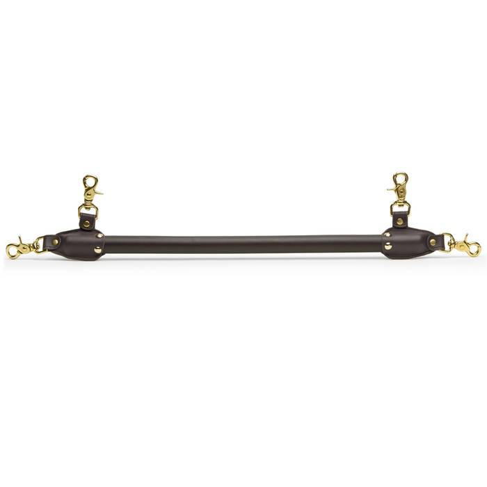 Coco de Mer Brown Leather Spreader Bar - Coco de Mer