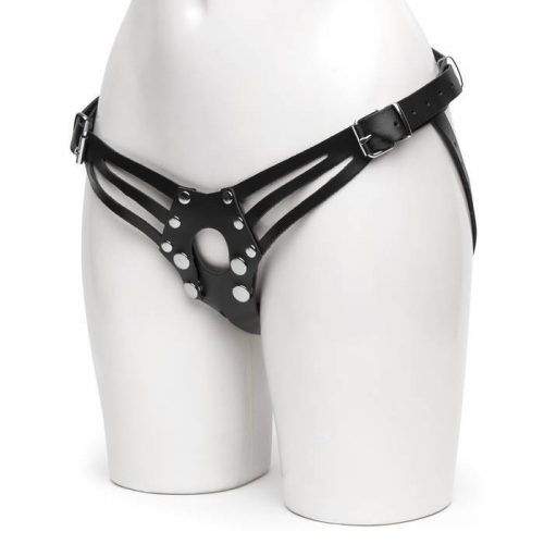 DOMINIX Deluxe Leather Strap-On Harness - DOMINIX