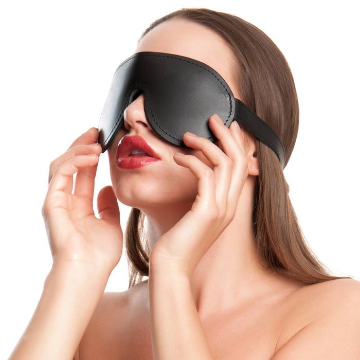 DOMINIX Deluxe Padded Leather Blindfold - DOMINIX