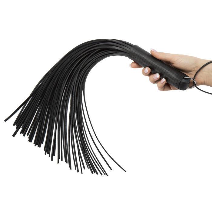 DOMINIX Deluxe Thick Leather Flogger 20 Inch - DOMINIX