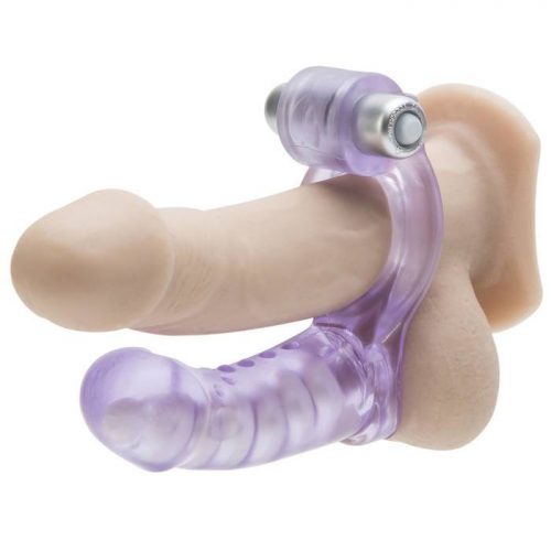 Double Diver Vibrating Double Penetration Cock Ring - Cal Exotics