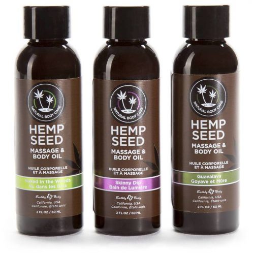 Earthly Body Hemp Seed Massage Oil Gift Set (3 x 60 ml) - Earthly Body