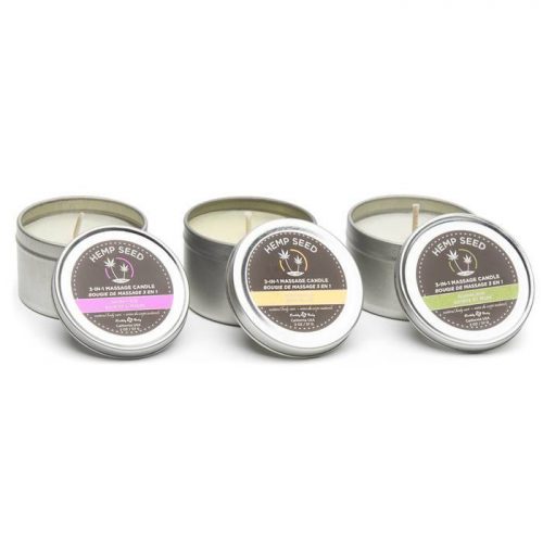 Earthly Body Trio 3-in-1 Mini Massage Candles (3 x 57g Pack) - Earthly Body