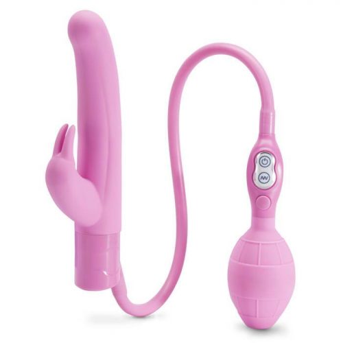 Extra Girthy Inflatable Silicone G-Spot Rabbit Vibrator 4.5 Inch - Seven Creations