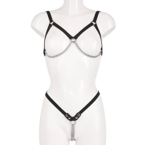 Fetish Chain Bikini with Elasticated Straps - Unbranded