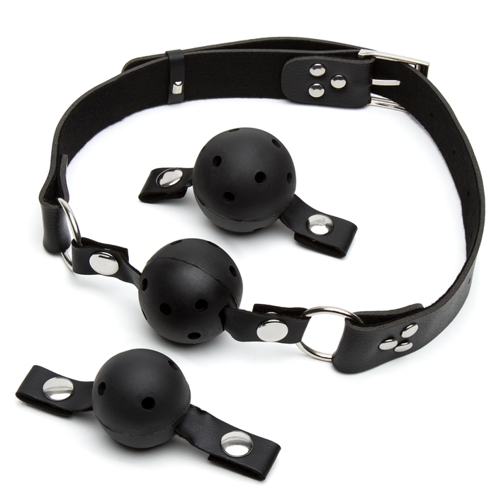 Fetish Fantasy Breathable Ball Gag Training System (3 Balls) - Fetish Fantasy