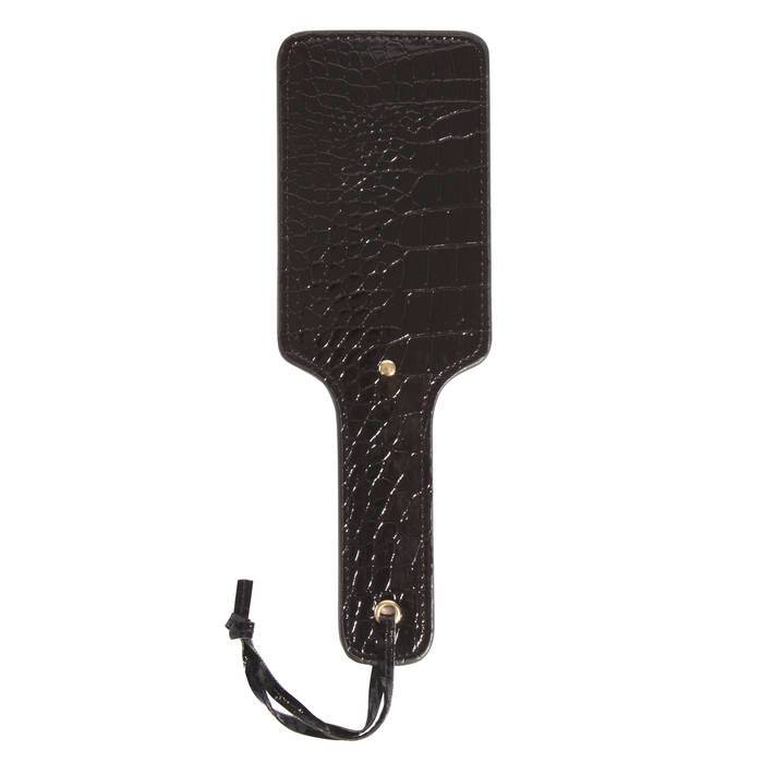 Fetish Fantasy Gold Pleasure Faux Crocodile Leather Paddle - Fetish Fantasy