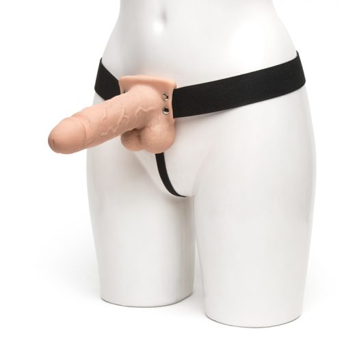 Fetish Fantasy Hollow 10 Function Vibrating Strap-On 7 Inch - Fetish Fantasy