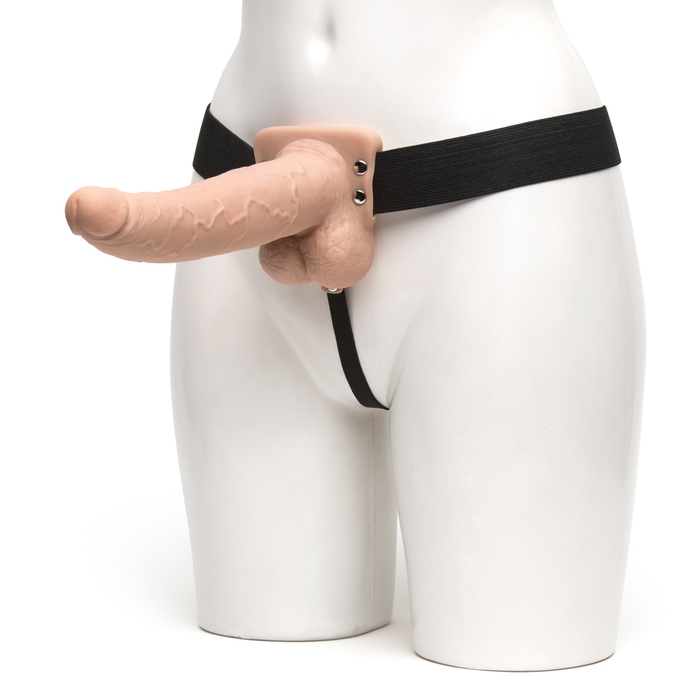 Fetish Fantasy Hollow 10 Function Vibrating Strap-On 9 Inch - Fetish Fantasy