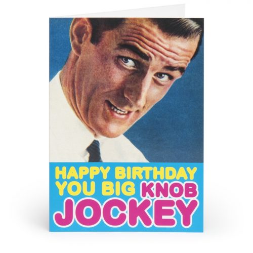 Happy Birthday You Big Knob Jockey Adult Greetings Card - Unbranded