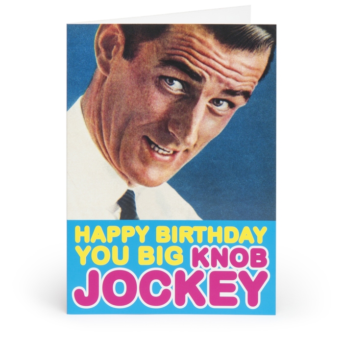 Happy Birthday You Big Knob Jockey Adult Greetings Card - Unbranded