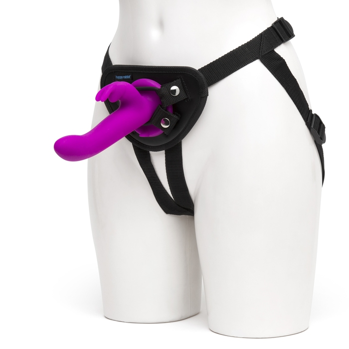 Happy Rabbit Rechargeable Vibrating Strap-On Harness Set - Happy Rabbit