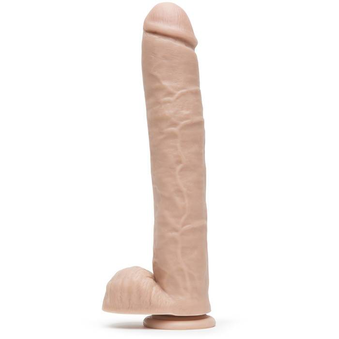 Hung Rider Bruno Large Realistic Suction Cup Dildo 12 Inch - Blush