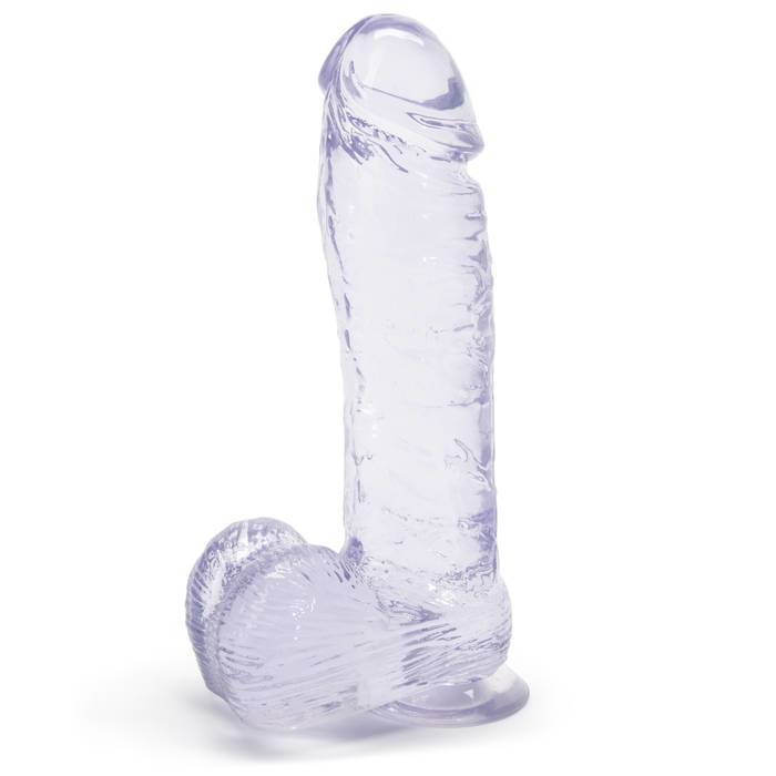 Ice Gem Realistic Suction Cup Dildo with Balls 7 Inch - Unbranded